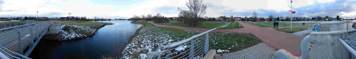 Panorama des Bramscher Hasesees von der Mitte