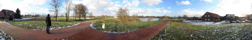 Panorama des Bramscher Hasesees von Westen